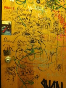 3rdWardbathroomdoor. Insider's View of Bathroom Door