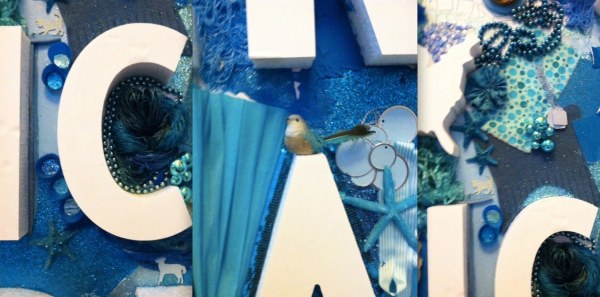 Details of the large Martha Stewart American Made sign in Grand Central