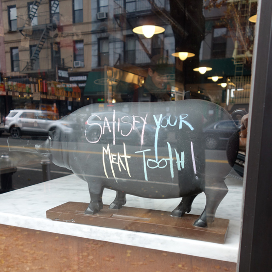 Window at Fleisher's Grass-fed and Organic Meats