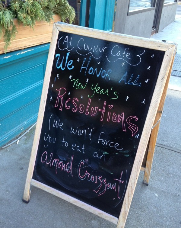 Couleur Cafe New Year's Board.