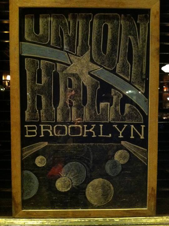 You might think that Union Hall is where labor union members turn out for job calls. But not here. This Union Hall is on Union Street, as in "Union vs. Confederacy," and as the billiards suggest, it's a place you're invited to hang out. (Brooklyn Artisan photo pool)