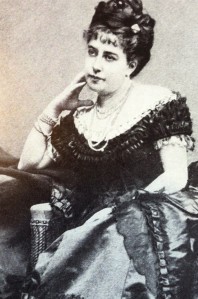 Lillie de Hegermann-Lindencrone's author photo for her first memoir. She studied with the same voice teacher as Jenny Lind and sometimes sang duets with her at private dinners, but Lillie did not want a life upon the stage.