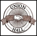 Union Hall handshake logo