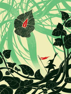 Bunnycutlet Gallery exhibit Printmouse. Alexandria Kwan, KVDZV, silkscreen