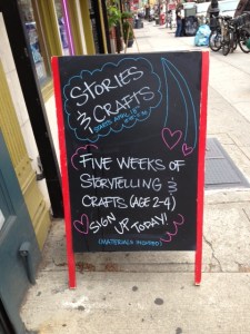 The flip side of the HiHo Batik sign at 184 Fifth Avenue.