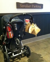 Starbucks stroller parking