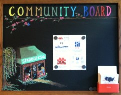 Starbucks changing table