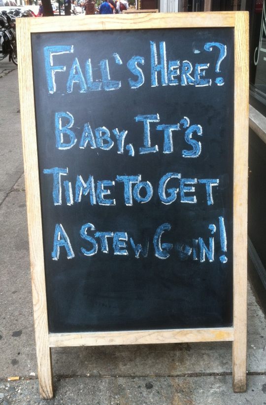 Chalkboard from Fleishers